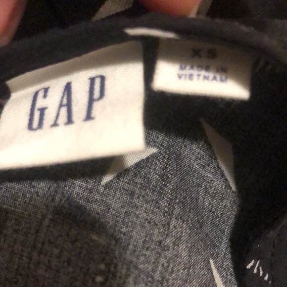 ❤️Gap geometric triangle print black white sleeveless shift dress size XS - Picture 4 of 5